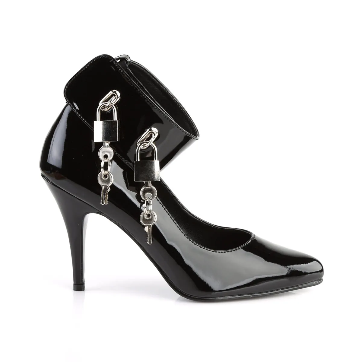 4 Inch Heel VANITY-434 Black Patent
