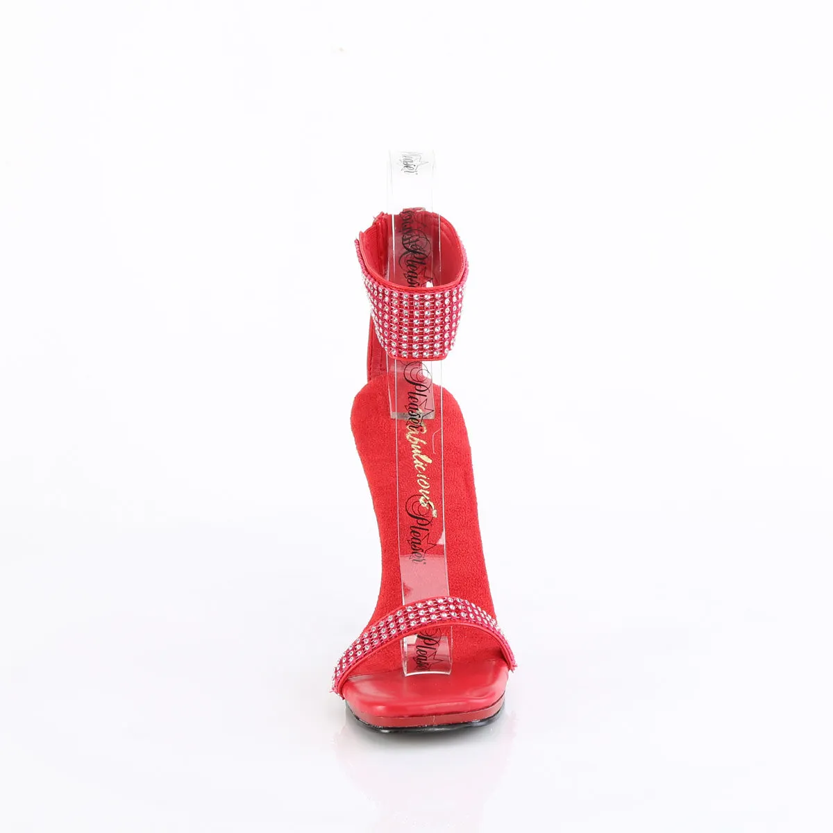 CHIC-40 Fabulicious Sexy Red Rhinestone Bling Shoes