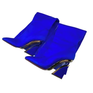 CHRISTIAN LOUBOUTIN SATIN BOOTS EU 40/ UK 7