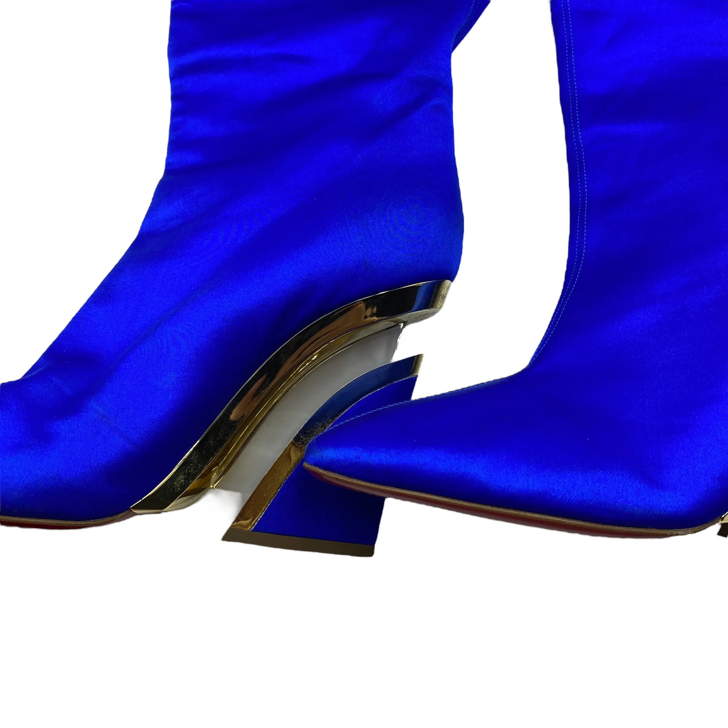 CHRISTIAN LOUBOUTIN SATIN BOOTS EU 40/ UK 7