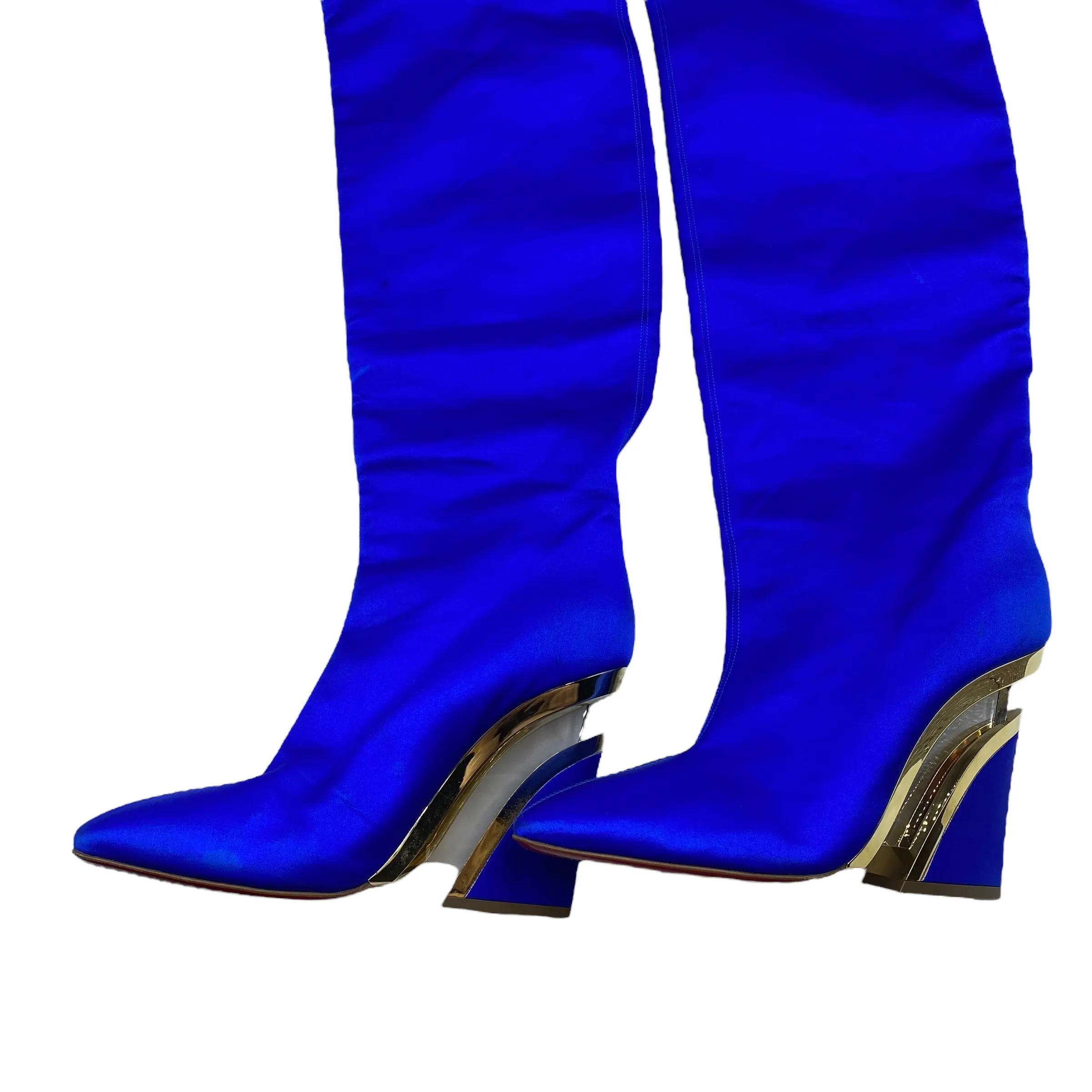 CHRISTIAN LOUBOUTIN SATIN BOOTS EU 40/ UK 7