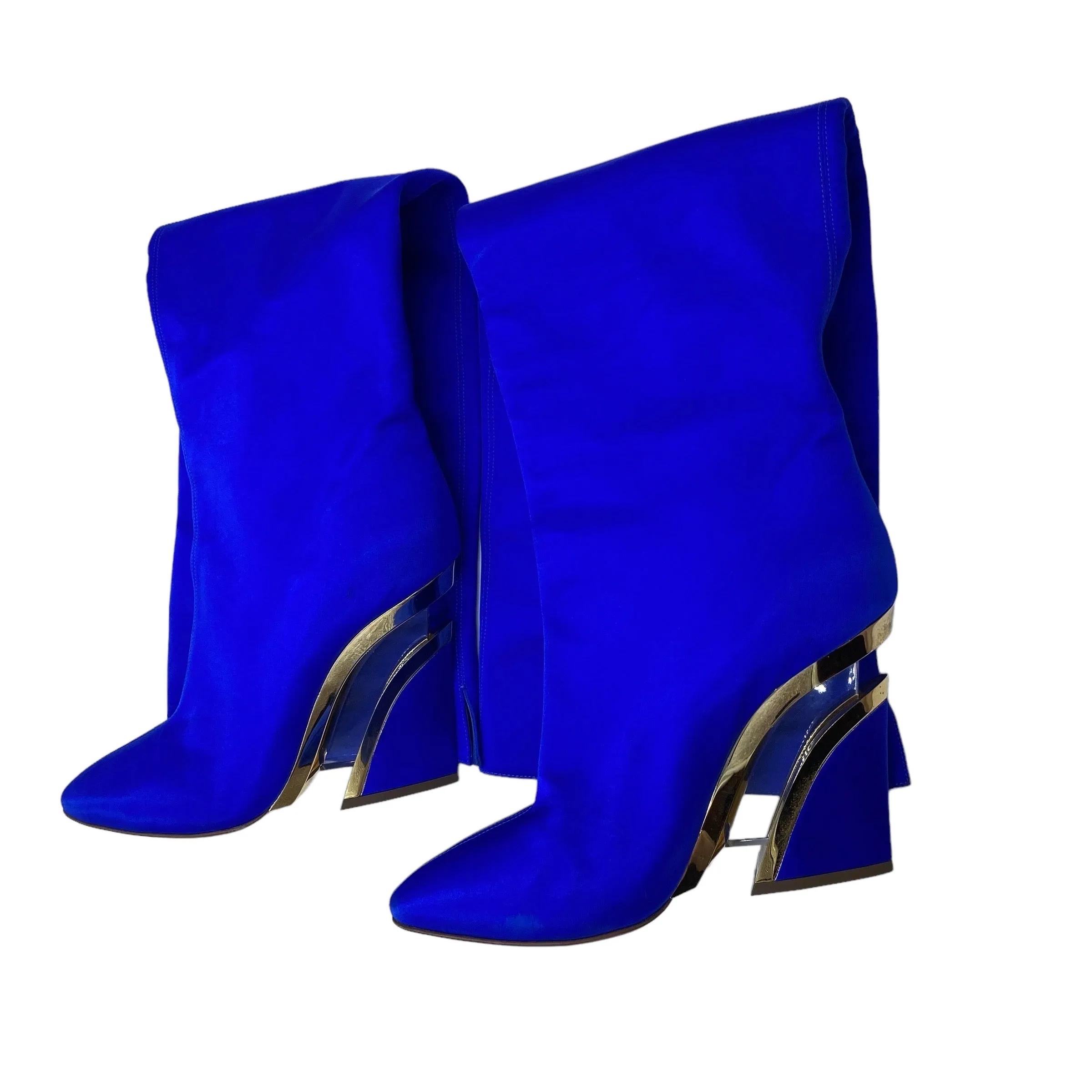 CHRISTIAN LOUBOUTIN SATIN BOOTS EU 40/ UK 7