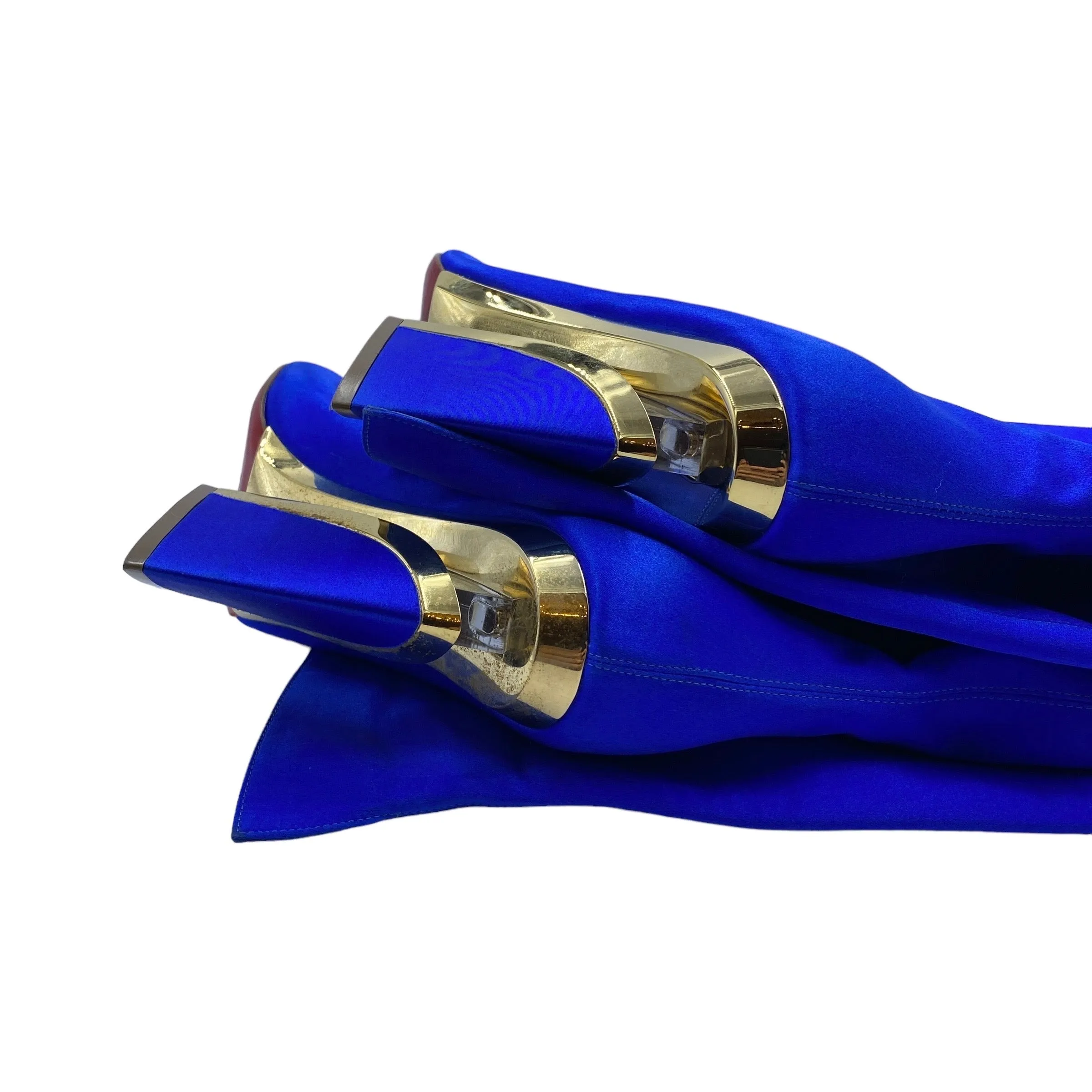 CHRISTIAN LOUBOUTIN SATIN BOOTS EU 40/ UK 7