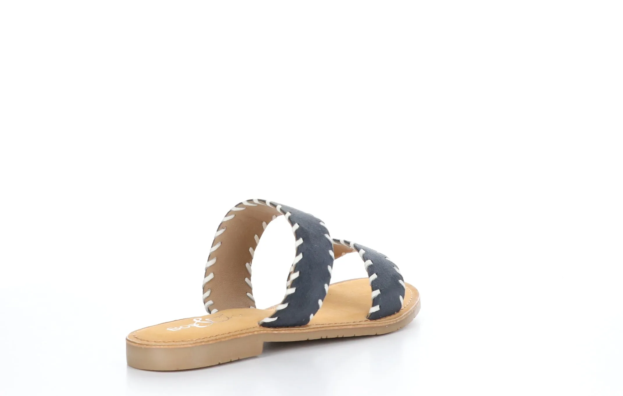 CLARA Navy Flat Sandals
