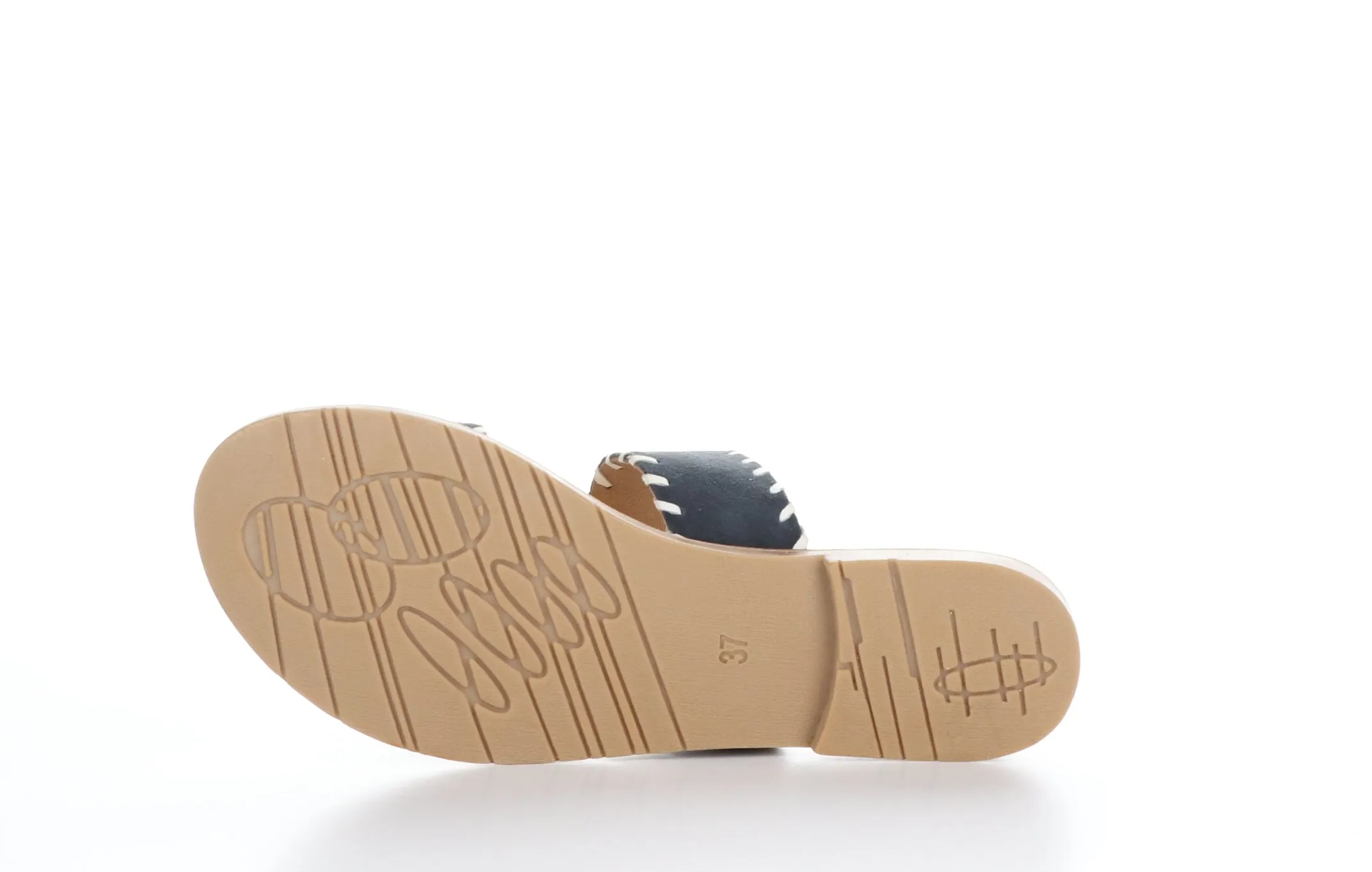 CLARA Navy Flat Sandals