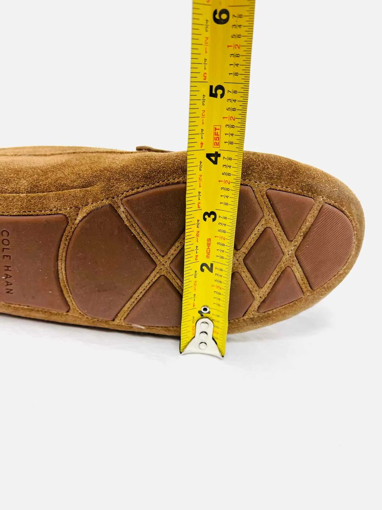 Cole Haan Size 8.5 Tan Suede Bow(s) Shoes Loafers