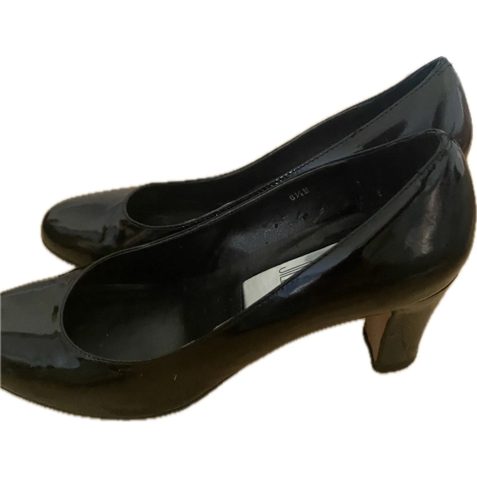 Jildor Black Patent Leather Pumps Size 6.5