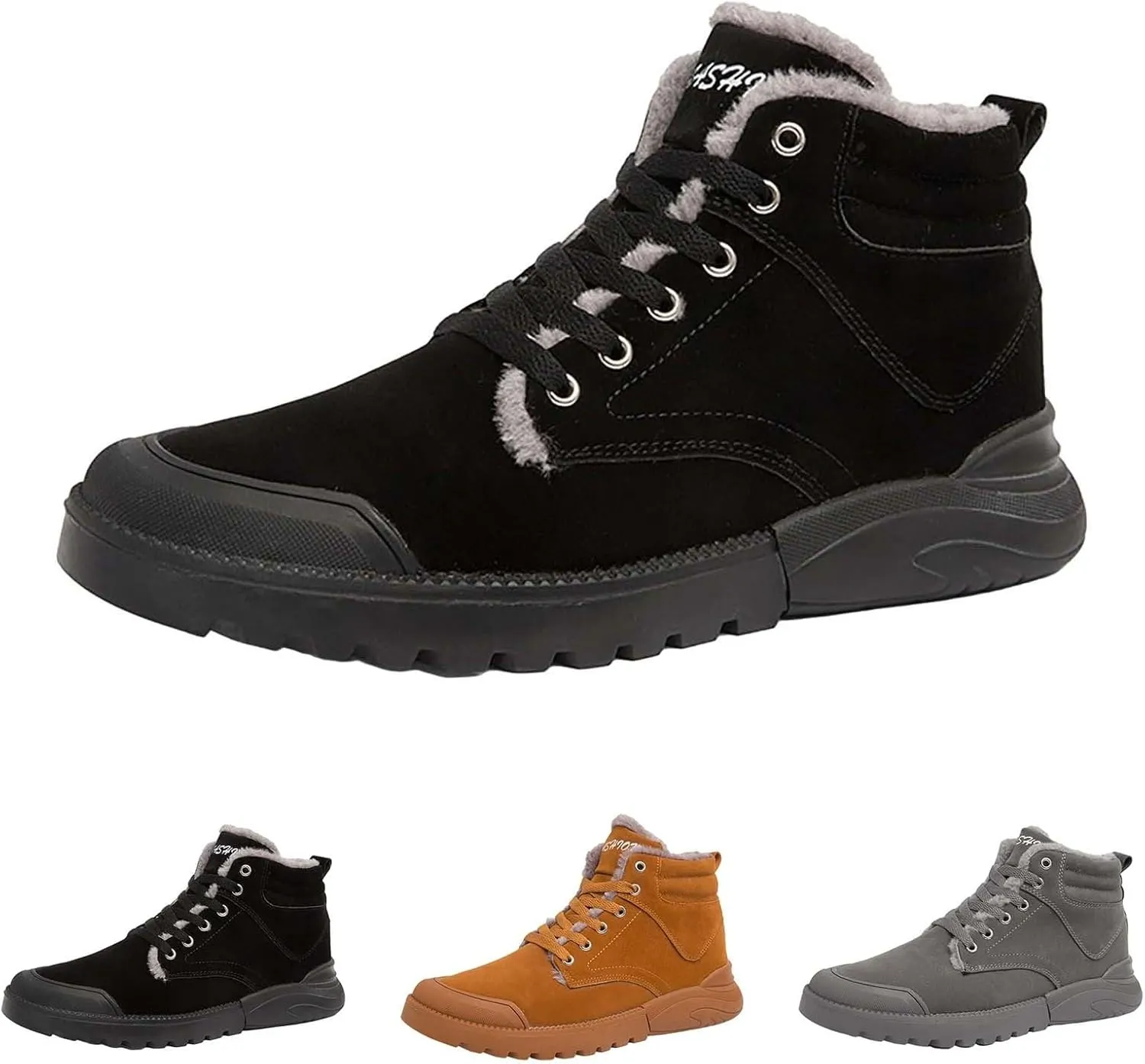 Men Work Boots Slip On Hiking Sneakers Shoes with Hook Loop Womens Working Shoes Food Service Waterproof Outdoor Work Botas Lightweight Hike Grounded Footwear