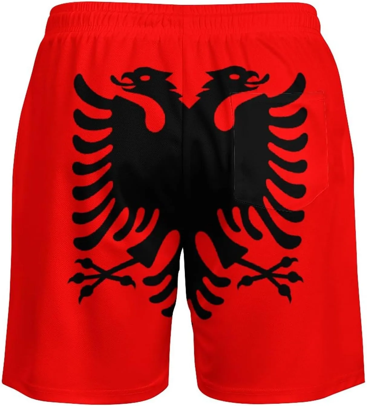 Men's Summer Flag Swim Trunks Quick Dry Surf Boardshorts Bathing Suit Shorts with Pockets