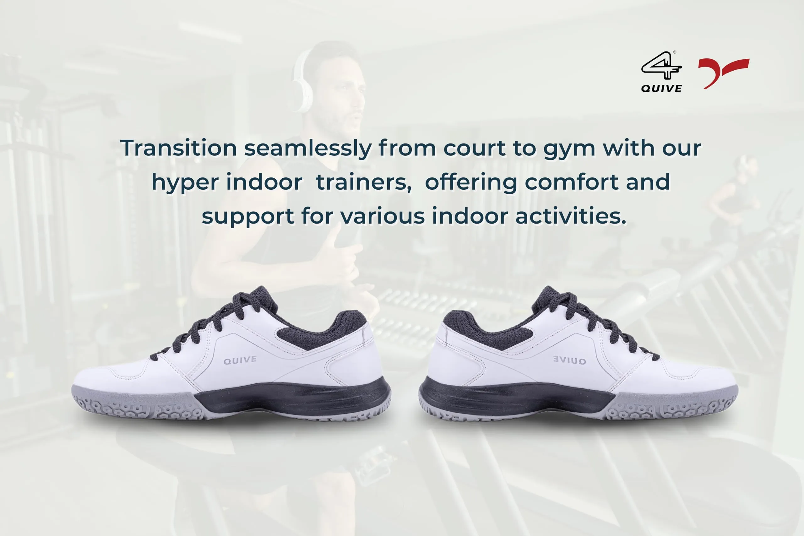 QUIVE SEGA HYPER Badminton Squash Volleyball Court Shoes