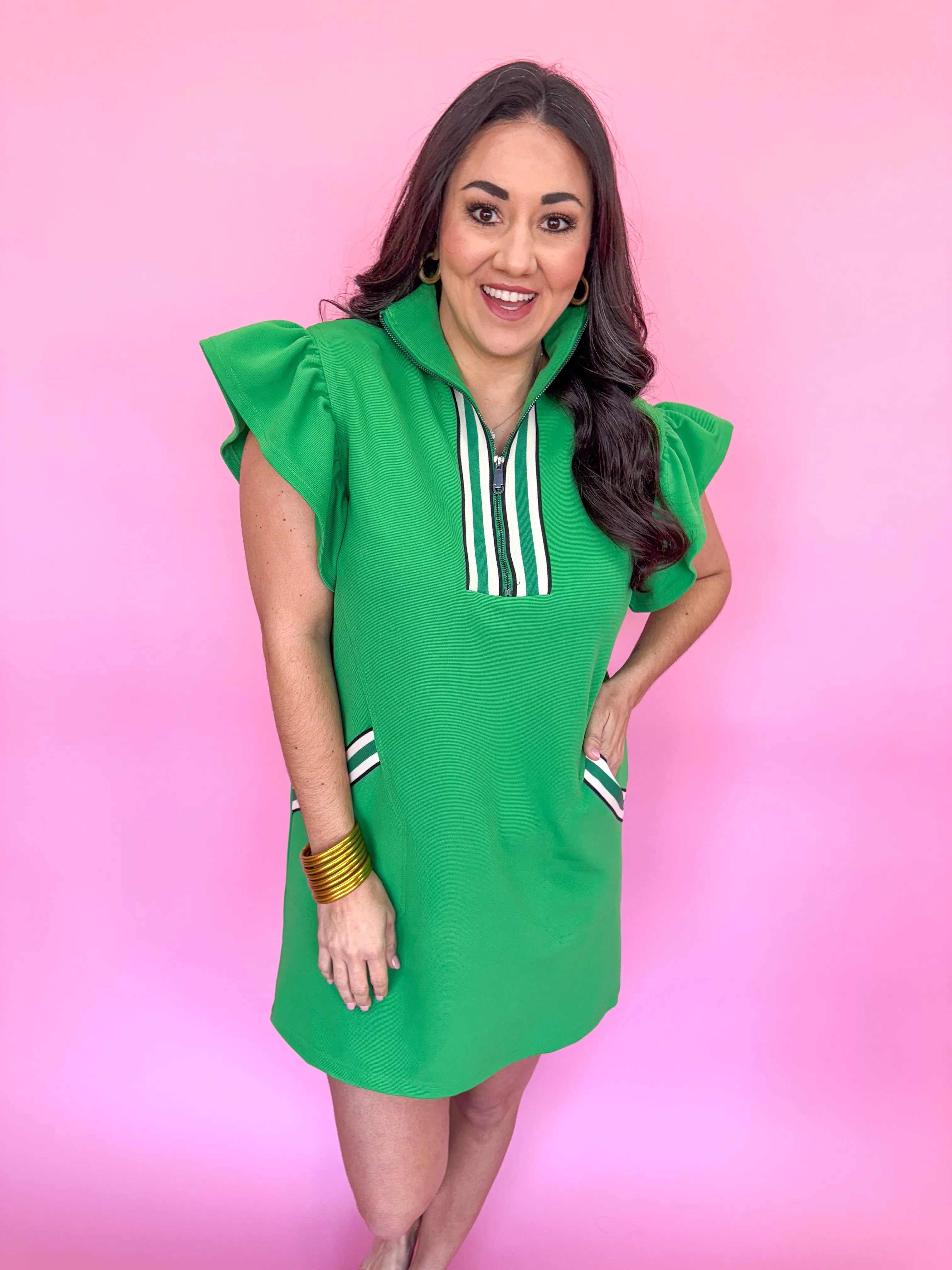 Right On Time Dress - Green