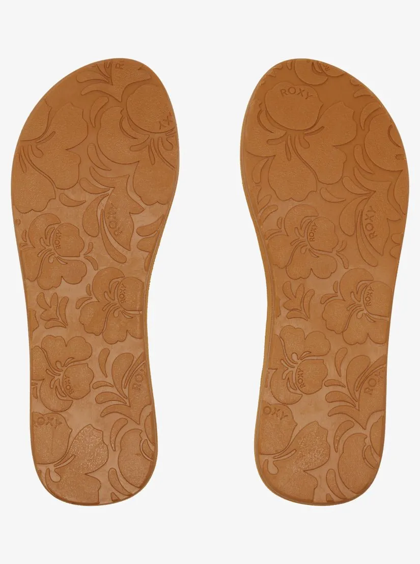 Roxy "Costas II" Women's Flip-Flops - Rose Gold