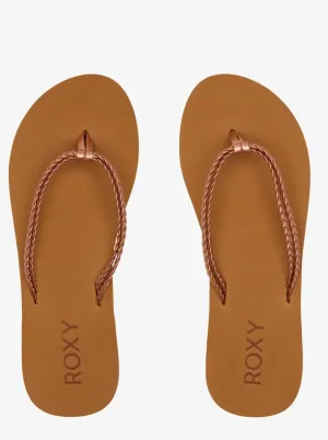 Roxy "Costas II" Women's Flip-Flops - Rose Gold