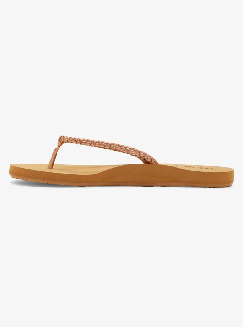 Roxy "Costas II" Women's Flip-Flops - Rose Gold