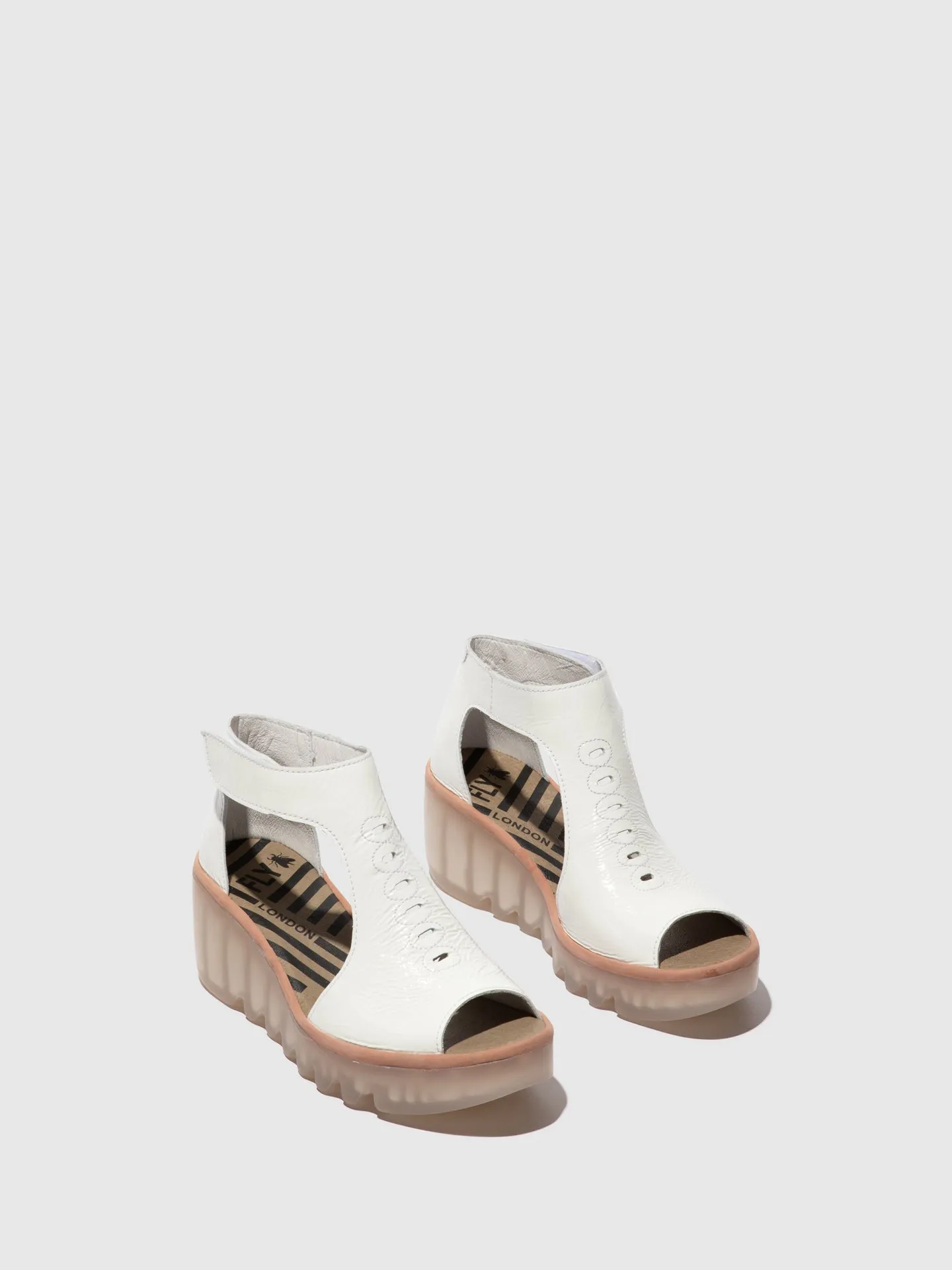 T-Strap Sandals BEZO306FLY OFFWHITE/PINK