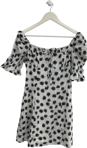 Urban Bliss White Floral Print Mini Dress UK 10 Urban Bliss White Floral Print Mini Dress UK 10